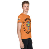 Unisex Orange Youth crew neck t-shirt