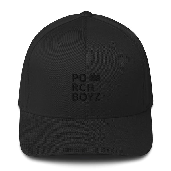 PORCHBOYZ BLACKOUT COLLECTION Structured Twill Cap