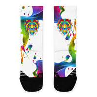 PB/PG (WHITE) Basketball socks