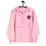 Breast Cancer Awareness Pink & Orange Lion Embroidered Champion Packable Jacket