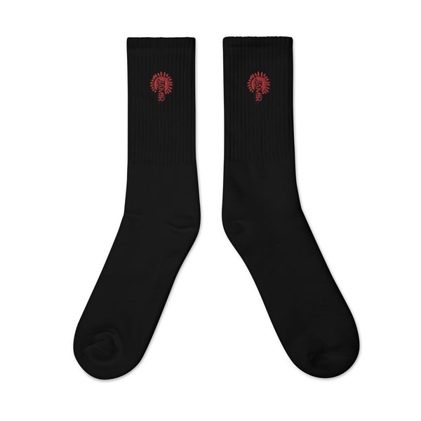 PORCHBOYZ PORCHGIRLZ (PORCHBOYZ BL/JAMIR) Embroidered socks