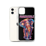 Pink Porchgirlz Elephant iPhone Case