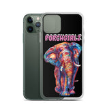 Pink Porchgirlz Elephant iPhone Case