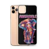 Pink Porchgirlz Elephant iPhone Case