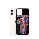 Pink Porchgirlz Elephant iPhone Case