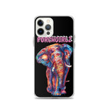 Pink Porchgirlz Elephant iPhone Case