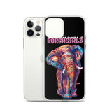 Pink Porchgirlz Elephant iPhone Case