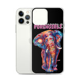 Pink Porchgirlz Elephant iPhone Case