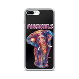 Pink Porchgirlz Elephant iPhone Case