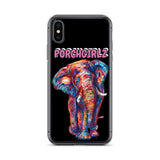 Pink Porchgirlz Elephant iPhone Case