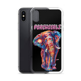 Pink Porchgirlz Elephant iPhone Case