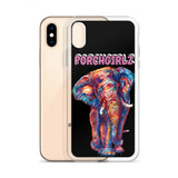 Pink Porchgirlz Elephant iPhone Case