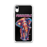 Pink Porchgirlz Elephant iPhone Case