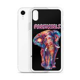 Pink Porchgirlz Elephant iPhone Case