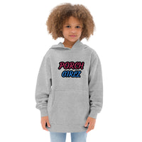 PORCHGIRLZ(BLK/PNK/SKY BLUE) Kids fleece hoodie