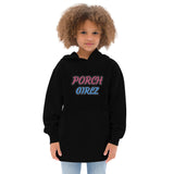 PORCHGIRLZ(BLK/PNK/SKY BLUE) Kids fleece hoodie