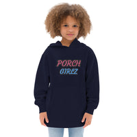 PORCHGIRLZ(BLK/PNK/SKY BLUE) Kids fleece hoodie