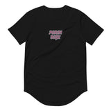 PORCHBOYZ BREAST CANCER AWARENESS Men's Curved Hem T-Shirt