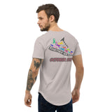 PORCHBOYZ Breast Cancer Awareness Men's Curved Hem T-Shirt