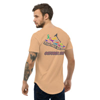 PORCHBOYZ Breast Cancer Awareness Men's Curved Hem T-Shirt