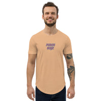 PORCHBOYZ Breast Cancer Awareness Men's Curved Hem T-Shirt