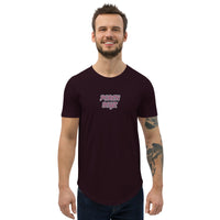 PORCHBOYZ Breast Cancer Awareness Men's Curved Hem T-Shirt