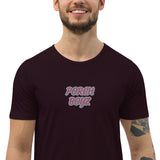 PORCHBOYZ Breast Cancer Awareness Men's Curved Hem T-Shirt