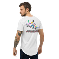 PORCHBOYZ Breast Cancer Awareness Men's Curved Hem T-Shirt