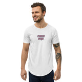 PORCHBOYZ Breast Cancer Awareness Men's Curved Hem T-Shirt