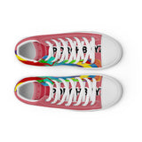 Pink PORCHBOYZ  high top canvas shoes