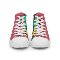 Pink PORCHBOYZ  high top canvas shoes