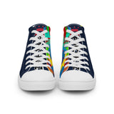 Navy PORCHBOYZ high top canvas shoes