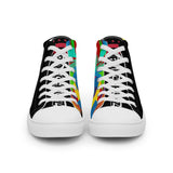 Black PORCHBOYZ high top canvas shoes