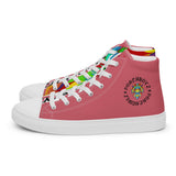 Pink PORCHBOYZ  high top canvas shoes