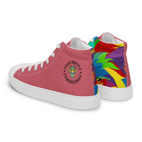 Pink PORCHBOYZ  high top canvas shoes