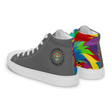 Grey PORCHBOYZ  high top canvas shoes