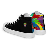 Black PORCHBOYZ high top canvas shoes