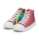 Pink PORCHBOYZ  high top canvas shoes