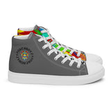 Grey PORCHBOYZ  high top canvas shoes