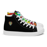 Black PORCHBOYZ high top canvas shoes