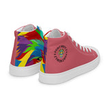 Pink PORCHBOYZ  high top canvas shoes