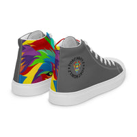 Grey PORCHBOYZ  high top canvas shoes