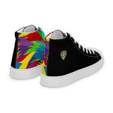 Black PORCHBOYZ high top canvas shoes