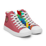 Pink PORCHBOYZ  high top canvas shoes