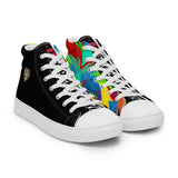 Black PORCHBOYZ high top canvas shoes