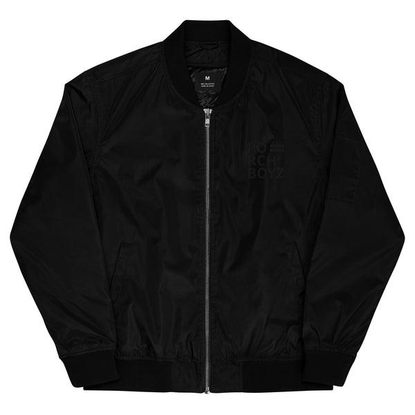 PORCHBOYZ BLACKOUT COLLECTION Premium recycled bomber jacket