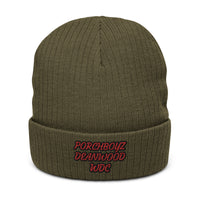 PORCHBOYZ DEANWOOD (WDC) Embroidered Ribbed knit beanie