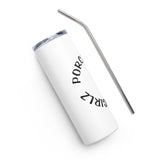 Black Trademark Stainless steel tumbler