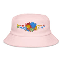 PORCHGIRLZ PAINT SPLATTER Terry cloth bucket hat