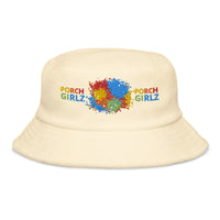 PORCHGIRLZ PAINT SPLATTER Terry cloth bucket hat